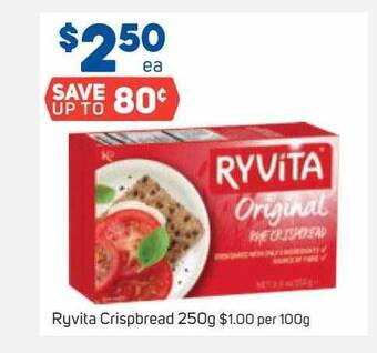 Foodland Ryvita Crispbread 250g offer