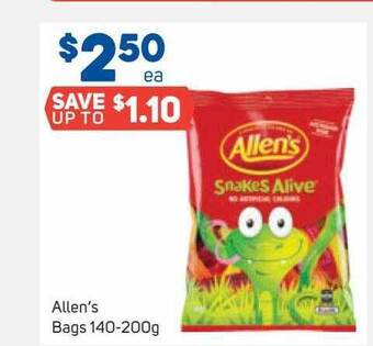 Foodland Allen's Bags 140-200g offer
