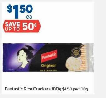 Foodland Fantastic Rice Crackers 100g offer