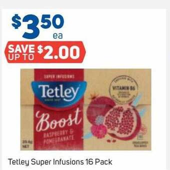 Foodland Tetley Super Infusions 16 Pack offer
