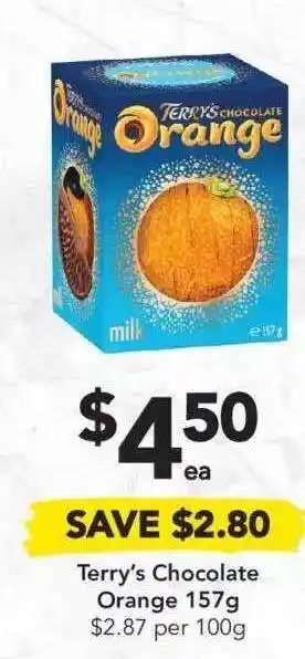 Drakes Terry's Chocolate Orange 157g offer