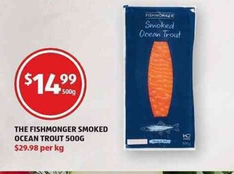 ALDI The Fishmonger Smoked Ocean Trout 500g offer