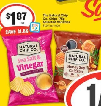IGA The Natural Chip Co. Chips 175g offer