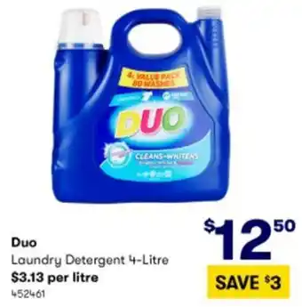 Duo Laundry Detergent 4-Litre 452461