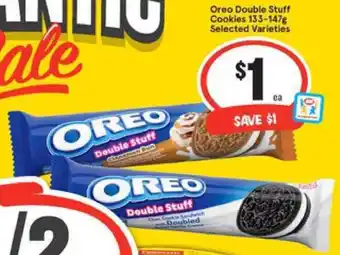 IGA Oreo Double Stuff Cookies 133-174g offer