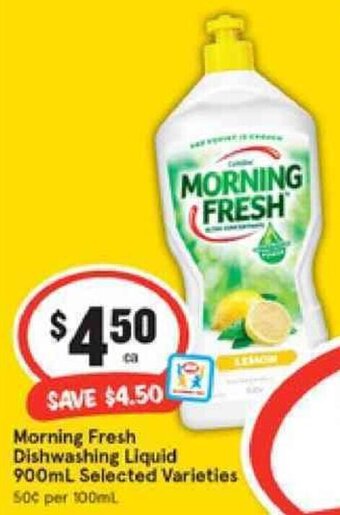 IGA Morning Fresh Dishwashing Liquid 900ml offer