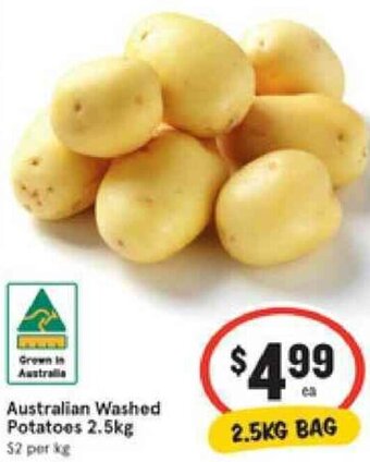 IGA Australian Washed Potatoes 2.5kg offer