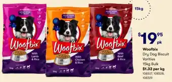 Woofbix Dry Dog Biscuit 108327,108328,108329