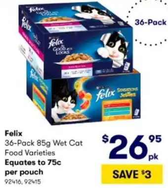 Felix Wet Cat Food Varieties 92416,92415