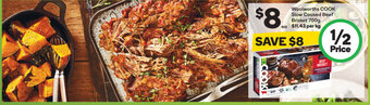Woolworths Woolworths Cook Slow Cooked Beef Brisket 700g offer