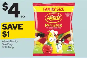 Woolworths Allen's Family Size Bag 300-465g offer