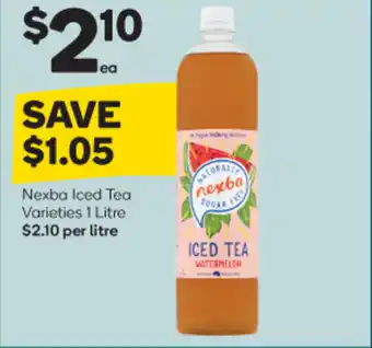 Woolworths Nexba Iced Tea 1Litre offer