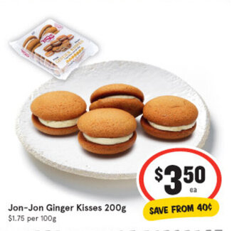 IGA Jon-Jon Ginger Kisses 200g offer