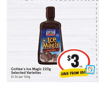 IGA Cottee's Ice Magic 220g offer