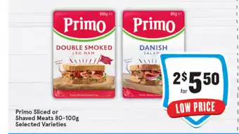 IGA Primo Sliced or Shaved Meats 80-100g offer