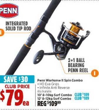 Anaconda Penn Warhorse II Spin Combo offer