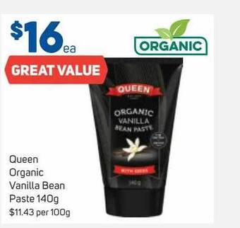 Foodland Queen Organic Vanilla Bean Paste 140g offer