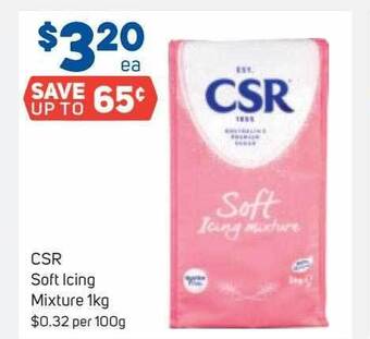 Foodland Csr Soft Icing Mixture 1kg offer