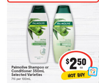 IGA Palmolive Shampoo or Conditioner 350mL offer