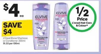 L'oreal Elvive Shampoo Or Conditioner