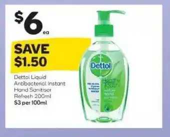 Woolworths Dettol Liquid Antibacteriel Instant Hand Sanitiser Refresh offer