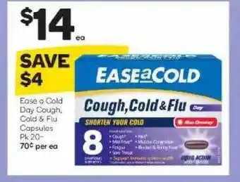 Woolworths Ease O Cold Day Cough, Cold & Flu Capsules offer