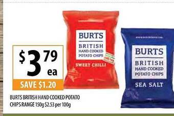 Burts British Hand Cooked Potato Chips