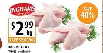 Supabarn Inghams Chicken Wings From The Deli offer