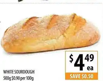 Supabarn White Sourdough offer