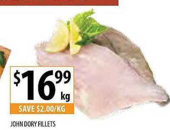 Supabarn John Dory Fillets offer