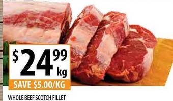 Supabarn Whole Beef Scotch Fillet offer