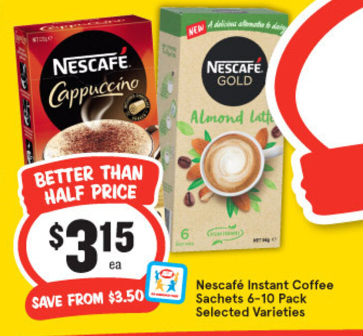 Nescafe Instant Coffee Sachets 610 Pack offer at IGA