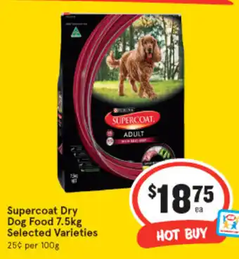 IGA Supercoat Dry Dog Food 7.5kg offer