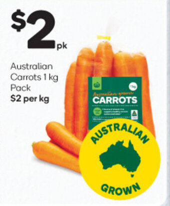 Woolworths Australian Carrots 1kg offer