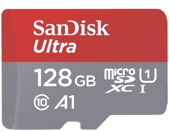 Officeworks SanDisk 128GB Ultra MicroSDXC Memory Card offer