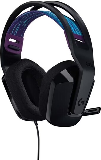 Officeworks Logitech Wired Gaming Headset G335 - Black offer