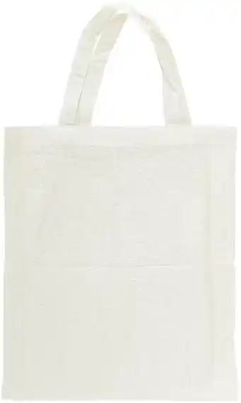 Born Natural Cotton Tote Bag - White