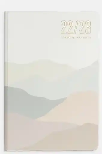 Officeworks Keji A5 Week to View Financial Year 22/23 Diary - Abstract offer