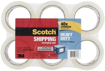 Officeworks Scotch 6 Pack Clear Shipping Tape offer