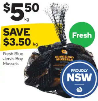 Woolworths Fresh Blue Jervis Bay Mussels offer