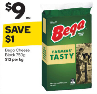 Woolworths Bega Cheese Block 750g offer