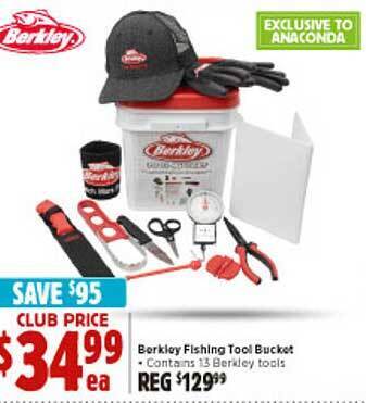 Anaconda Berkley Fishing Tool Bucket offer