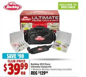 Anaconda Berkley 230 Piece Ultimate Tackle Kit offer