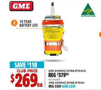 Anaconda Gme 406mhz Epirb Mt600g offer