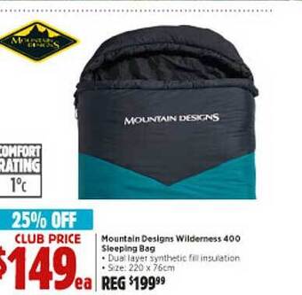 Anaconda Mountain Designs Wilderness 400 Sleeping Bag offer