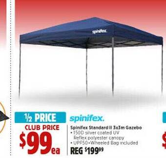 Anaconda Spinifex Standard II 3x3m Gazebo offer