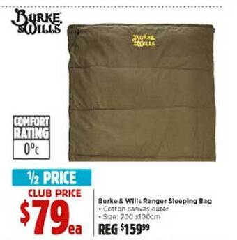 Burke & Wills Ranger Sleeping Bag