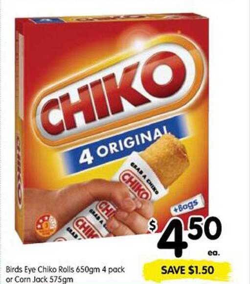 Birds Eye Chiko Rolls Or Corn Jack offer at Spar