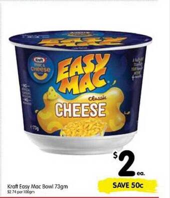 Spar Kraft Easy Mac Bowl offer