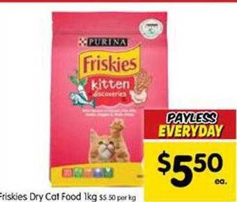 Spar Friskies Dry Cat Food offer